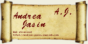 Andrea Jašin vizit kartica